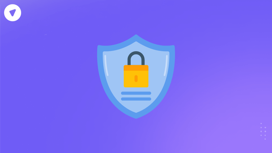 llustration of a security shield with a padlock, symbolizing data protection and privacy, representing the concept of a self hosted VPN.